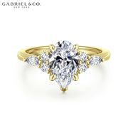1.78ctw Pear Cut Lab Grown Diamond Ring