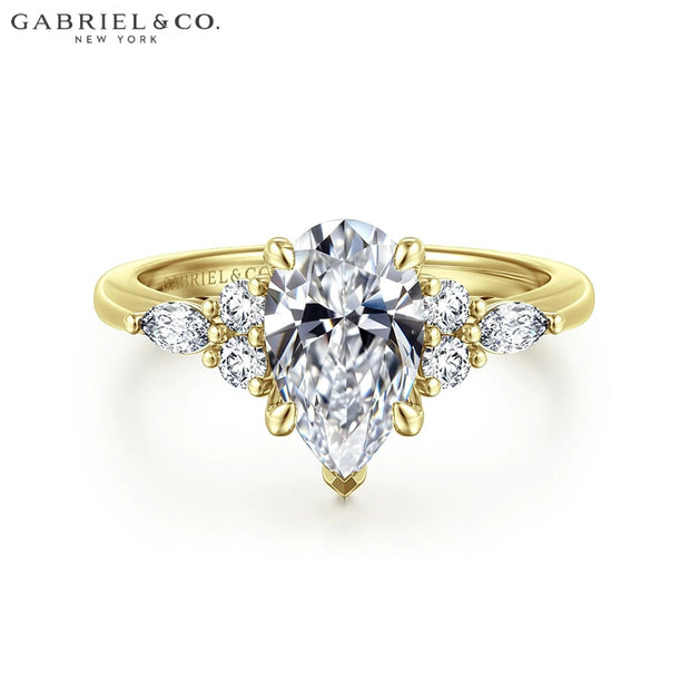 1.78ctw Pear Cut Lab Grown Diamond Ring
