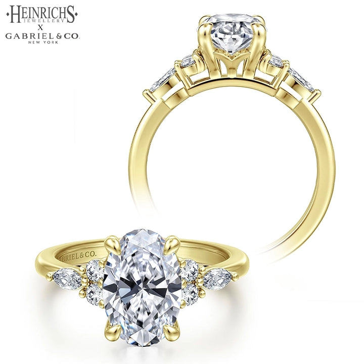 1.25ctr-2.50ctr Oval Cut Lab Grown Diamond Ring Tailor Made