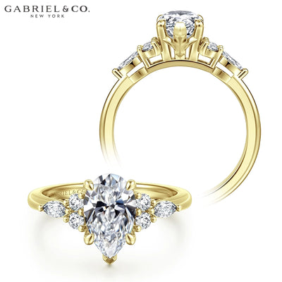 1.78ctw Pear Cut Lab Grown Diamond Ring