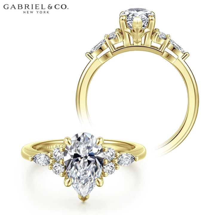 1.78ctw Pear Cut Lab Grown Diamond Ring