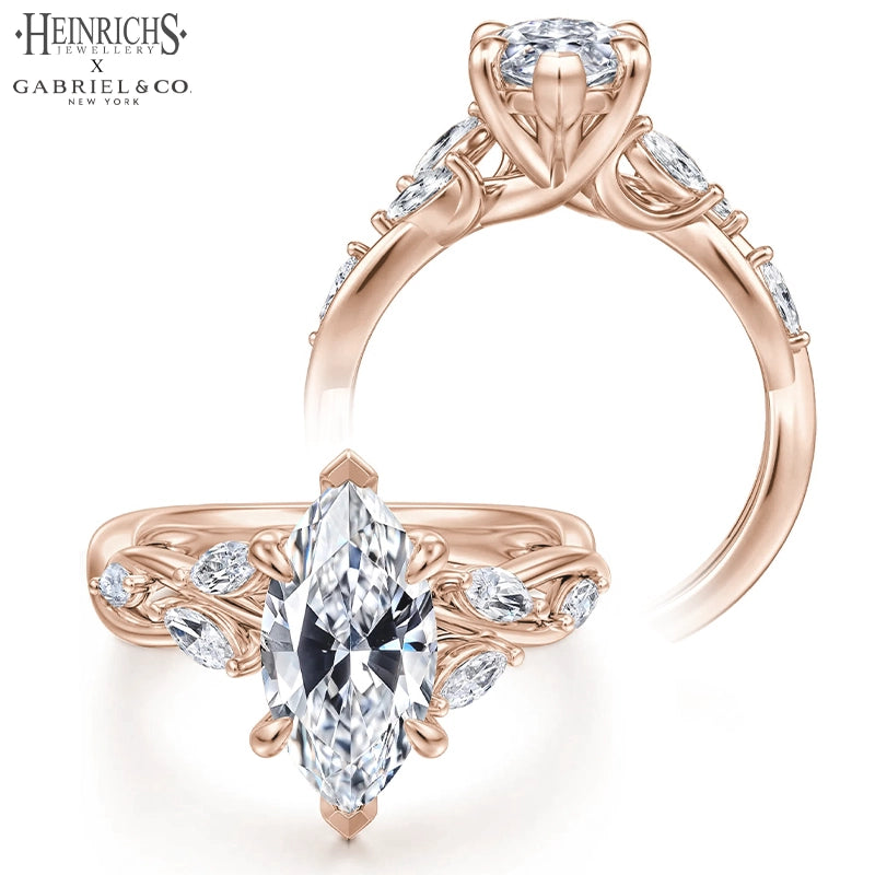 1.25ctr-2.50ctr Marquise Cut Lab Grown Diamond Ring