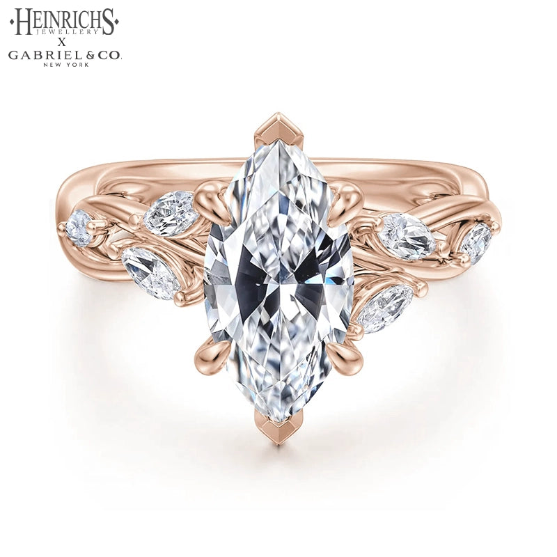 1.25ctr-2.50ctr Marquise Cut Lab Grown Diamond Ring