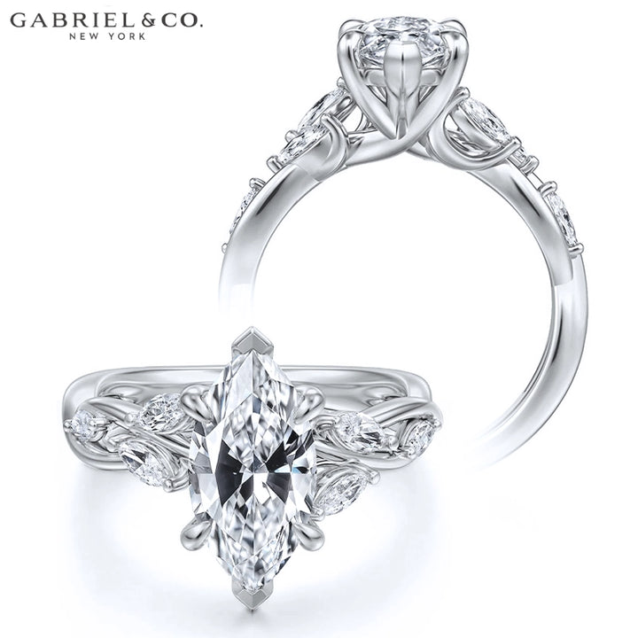1.86ctw Marquise Cut Lab Grown Diamond Ring