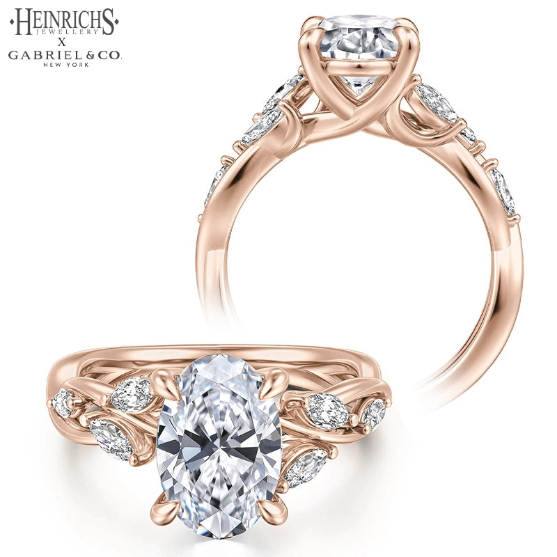 1.25ctr-2.50ctr Oval Cut Lab Grown Diamond Ring