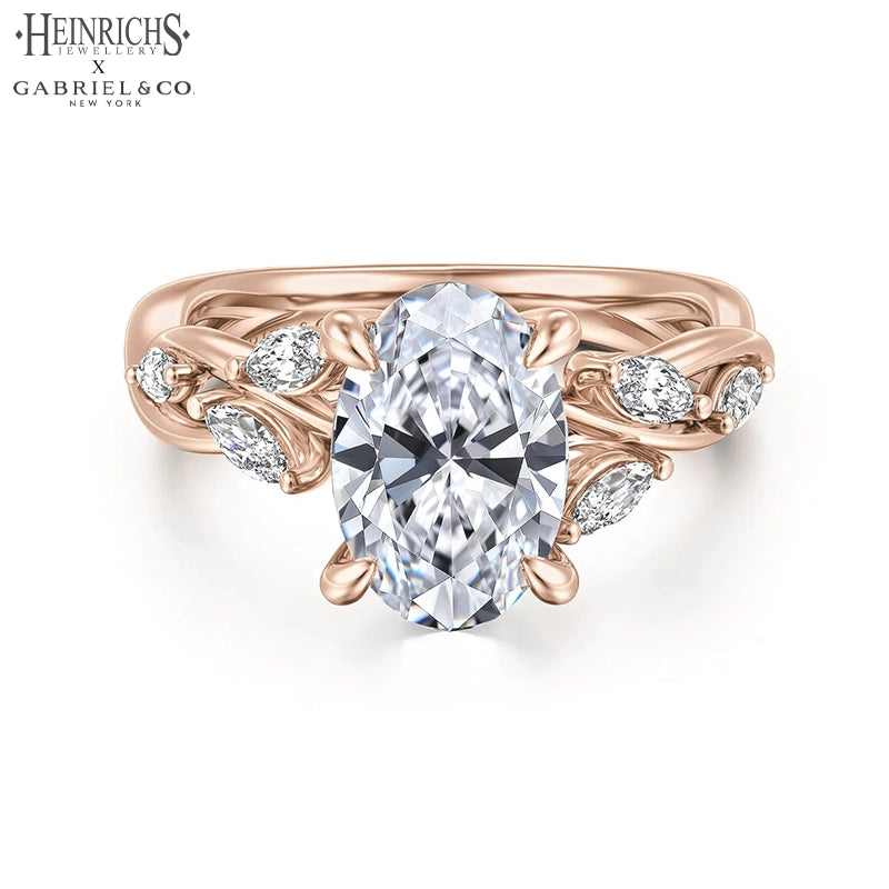1.25ctr-2.50ctr Oval Cut Lab Grown Diamond Ring