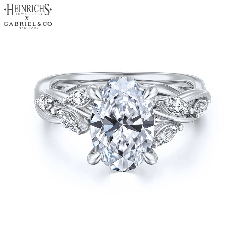 1.25ctr-2.50ctr Oval Cut Lab Grown Diamond Ring