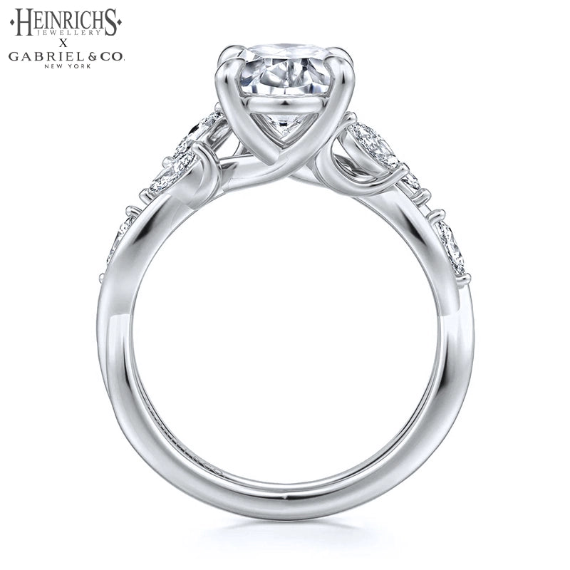 1.25ctr-2.50ctr Oval Cut Lab Grown Diamond Ring