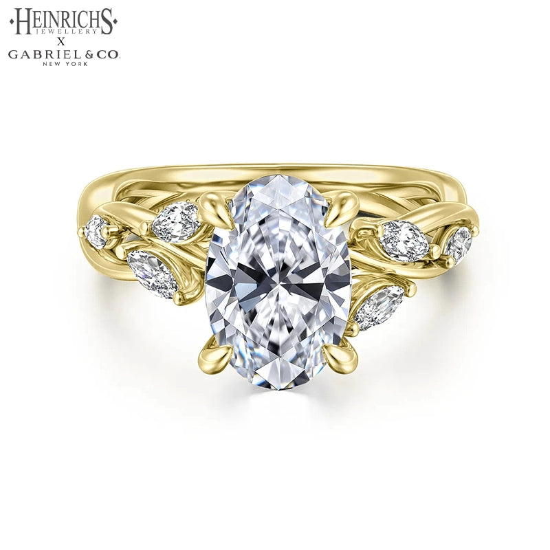 1.25ctr-2.50ctr Oval Cut Lab Grown Diamond Ring