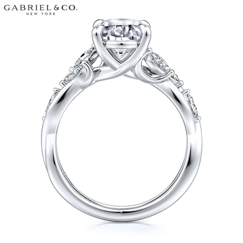1.00ctr-2.00ctr Oval Cut Natural Diamond Ring