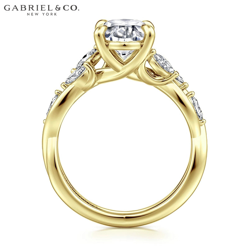 1.00ctr-2.00ctr Oval Cut Natural Diamond Ring