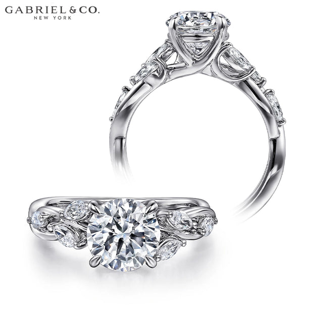 1.50ctr-3.00ctr Round Cut Diamond Customizable Ring