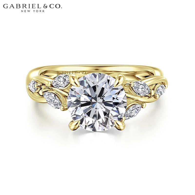 1.00ctr-2.00ctr Round Cut Natural Diamond Ring