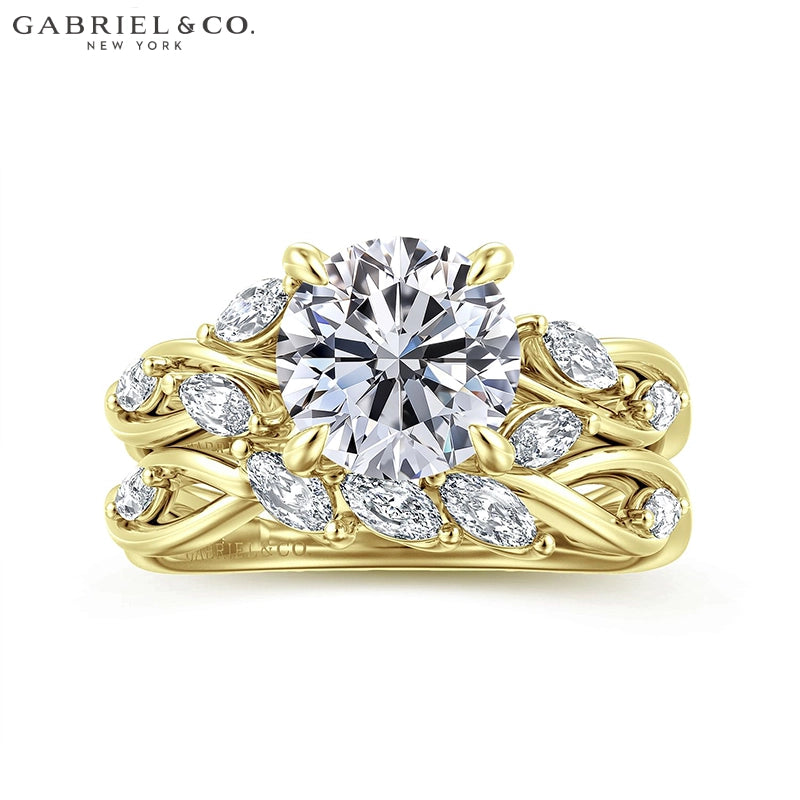 1.00ctr-2.00ctr Round Cut Natural Diamond Ring