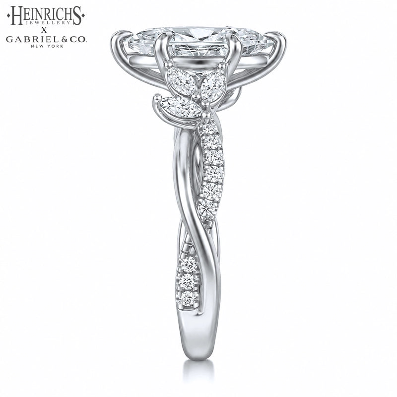 1.25ctr-2.50ctr Marquise Cut Lab Grown Diamond Ring Tailor Made