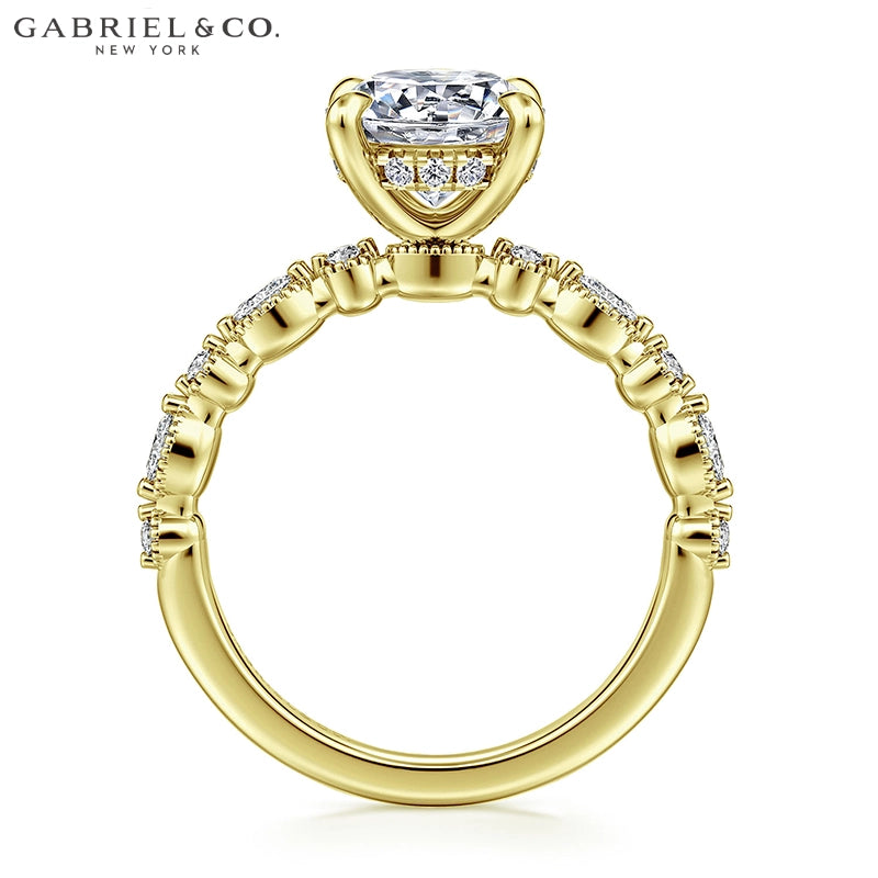 1.00ctr-2.00ctr Round Cut Natural Diamond Ring
