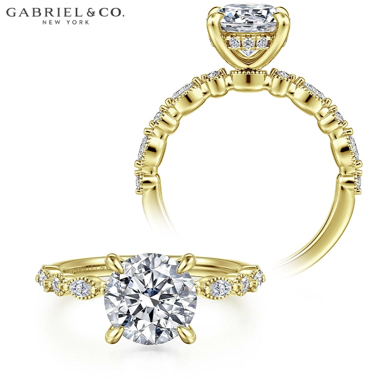 1.00ctr-2.00ctr Round Cut Natural Diamond Ring Tailor Made
