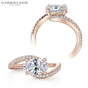 1.00ctr-3.00ctr Oval Cut Lab Grown Diamond Ring