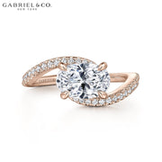 1.00ctr-3.00ctr Oval Cut Lab Grown Diamond Ring
