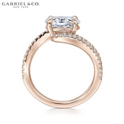 1.00ctr-3.00ctr Oval Cut Lab Grown Diamond Ring