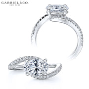 1.00ctr-3.00ctr Oval Cut Lab Grown Diamond Ring
