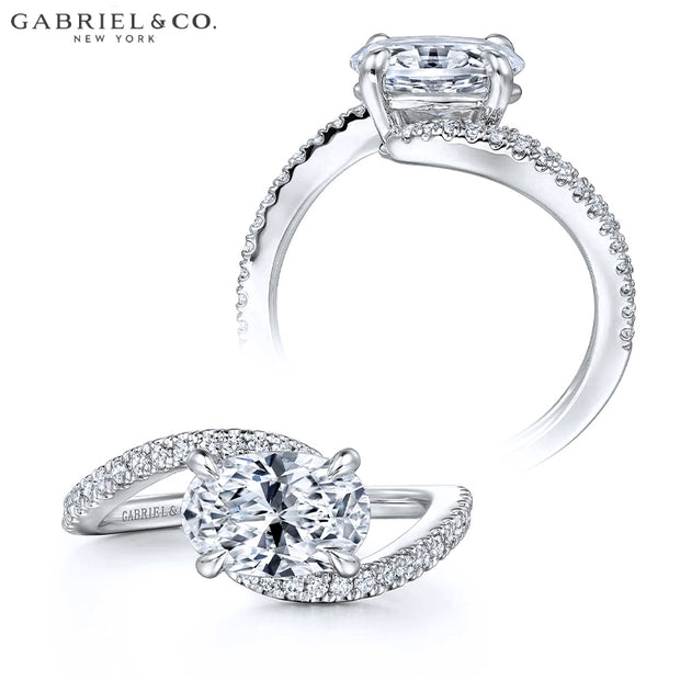 1.00ctr-3.00ctr Oval Cut Lab Grown Diamond Ring