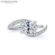 1.00ctr-3.00ctr Oval Cut Lab Grown Diamond Ring