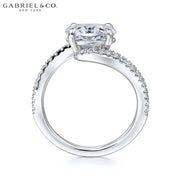 1.00ctr-3.00ctr Oval Cut Lab Grown Diamond Ring