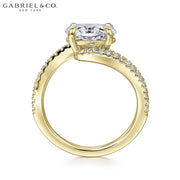 1.00ctr-3.00ctr Oval Cut Lab Grown Diamond Ring
