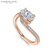 1.00ctr-3.00ctr Oval Cut Diamond Customizable Ring