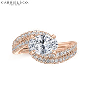 1.00ctr-3.00ctr Oval Cut Diamond Customizable Ring