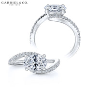 1.00ctr-3.00ctr Oval Cut Diamond Customizable Ring