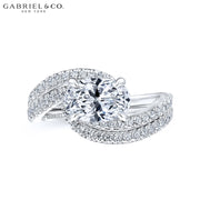 1.00ctr-3.00ctr Oval Cut Diamond Customizable Ring