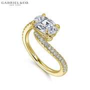 1.00ctr-3.00ctr Oval Cut Diamond Customizable Ring