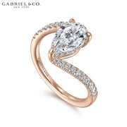 1.50ctr Pear Cut Diamond Customizable Ring