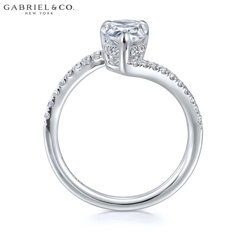 1.00ctr-2.00ctr Pear Cut Natural Diamond Ring Tailor Made