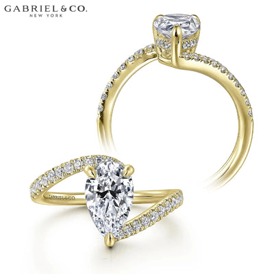 1.82ctw Pear Cut Lab Grown Diamond Ring