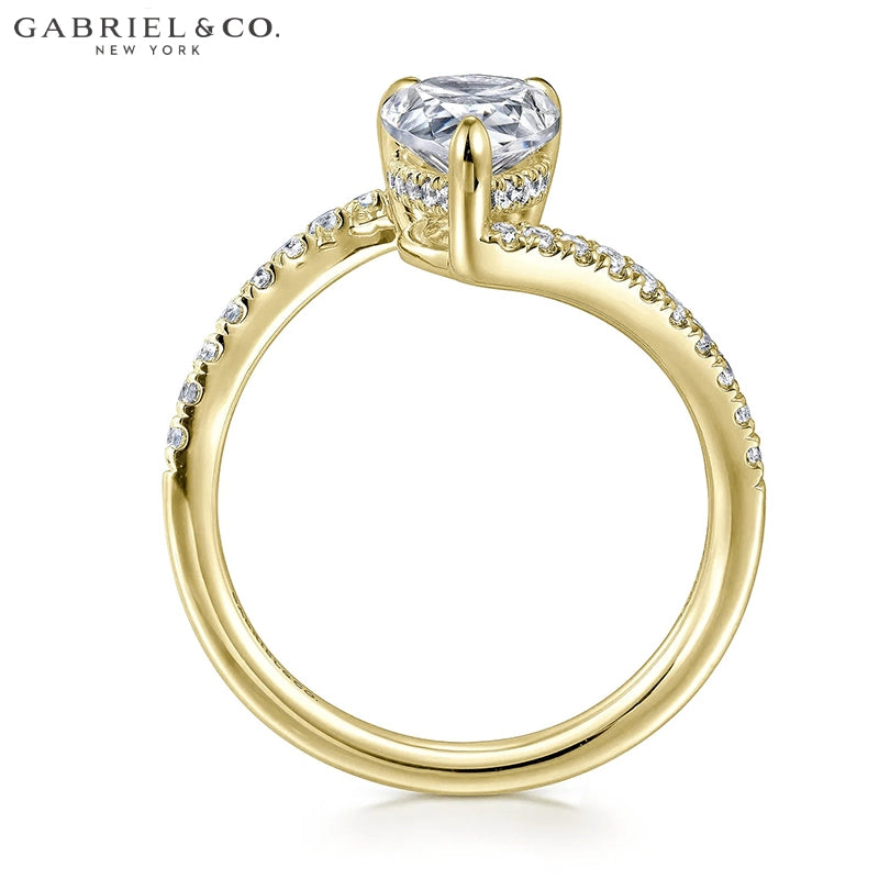 1.00ctr-2.00ctr Pear Cut Natural Diamond Ring Tailor Made