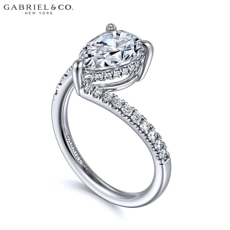 2.34ctw Pear Cut Lab Grown Diamond Ring
