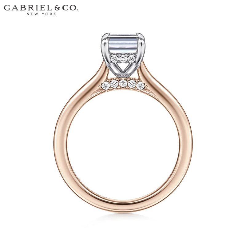 1.25ctr-2.50ctr Emerald Cut Lab Grown Diamond Ring
