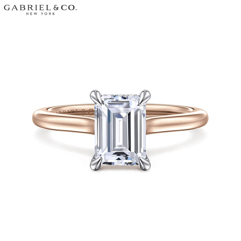 1.25ctr-2.50ctr Emerald Cut Lab Grown Diamond Ring