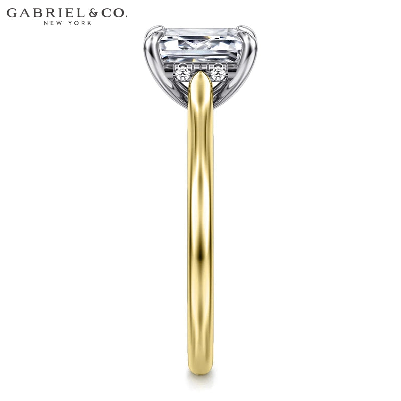 1.00ctr-2.00ctr Emerald Cut Natural Diamond Ring