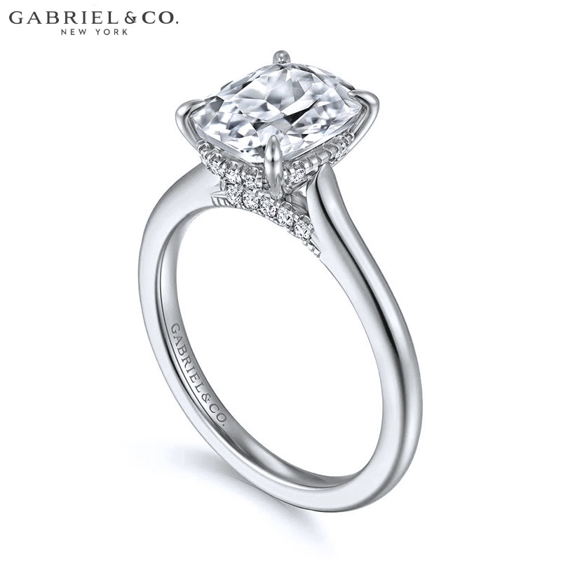 1.25ctr-2.50ctr Elongated Cushion Cut Lab Grown Diamond Ring Tailor Made