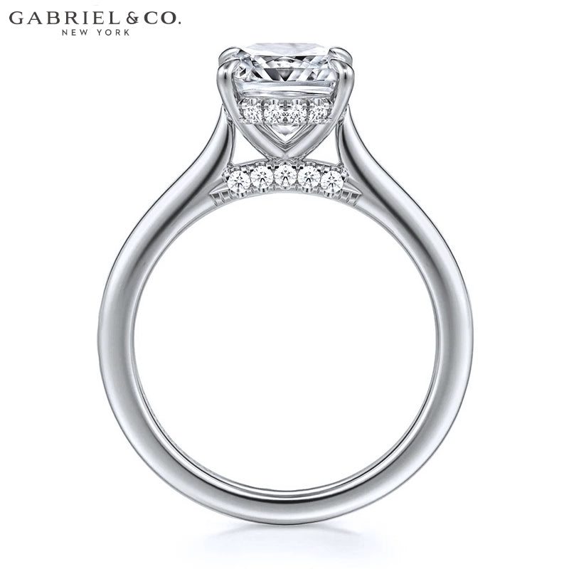 1.00ctr-2.00ctr Elongated Cushion Cut Natural Diamond Ring