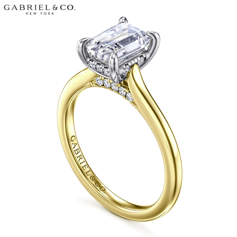 1.25ctr-2.50ctr Emerald Cut Lab Grown Diamond Ring Tailor Made
