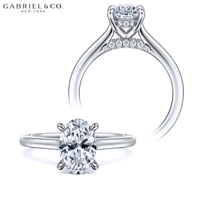 1.25ctr-2.50ctr Oval Cut Lab Grown Diamond Ring Tailor Made