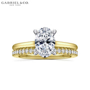 0.75ctr-3.00ctr Oval Cut Diamond Customizable Hidden Halo Ring