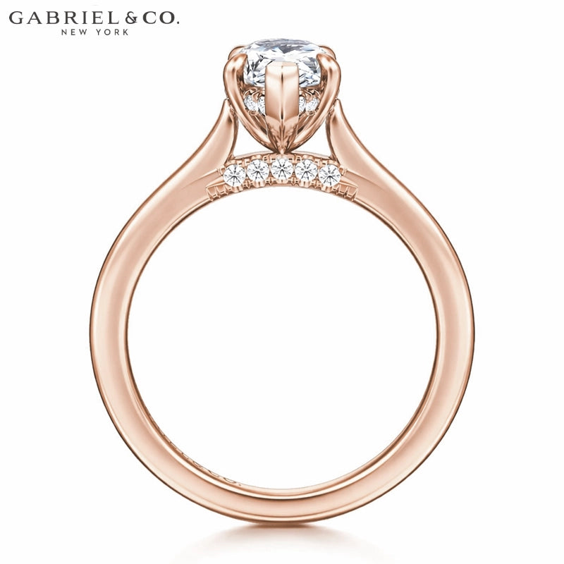 1.25ctr-2.50ctr Pear Cut Lab Grown Diamond Ring