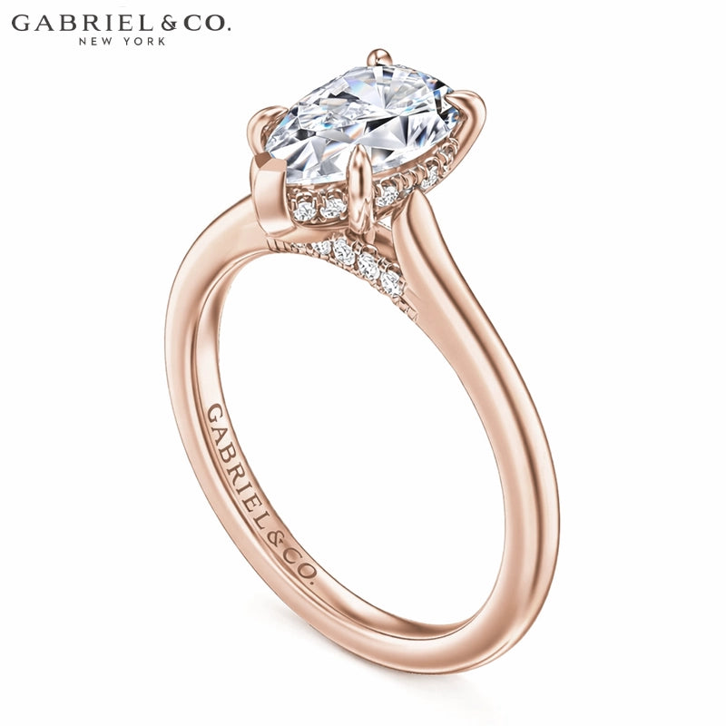 1.25ctr-2.50ctr Pear Cut Lab Grown Diamond Ring
