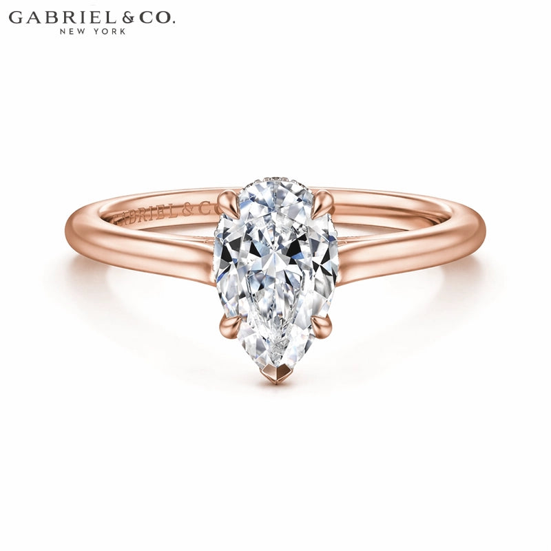 1.25ctr-2.50ctr Pear Cut Lab Grown Diamond Ring